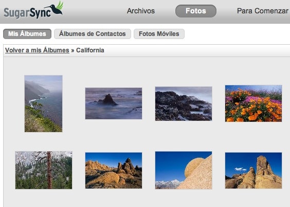 Visor de imágenes de SugarSync