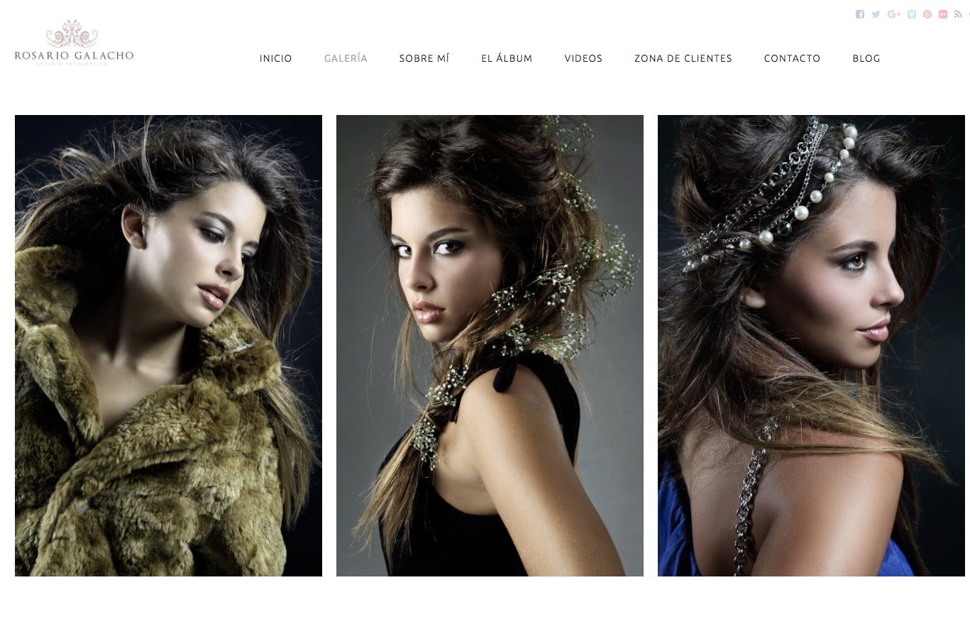 La web de Rosario Galacho en Bluekea