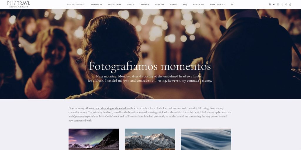 fotos panorámicas con texto